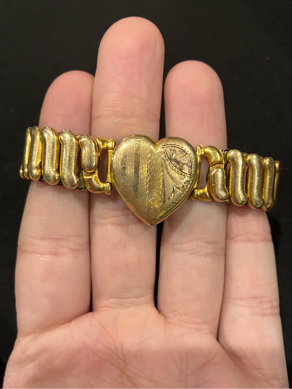 Vintage WWII Sweetheart Gold Filled Expansion Bracelet